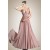 A-Line V-Neck Long Chiffon Prom Evening Dresses ED010835