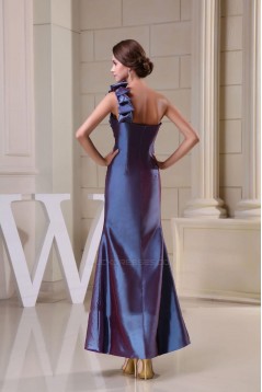 One-Shoulder Long Taffeta Prom Evening Formal Dresses ED010870
