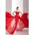 Sweetheart Long Red Chiffon Split Prom Evening Formal Dresses ED010872