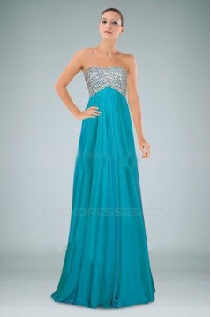 Empire Beaded Long Chiffon Prom Evening Formal Dresses Maternity Evening Dresses ED010881
