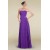 A-Line Strapless Purple Long Chiffon Prom Evening Formal Bridesmaid Dresses ED010882