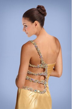 Sheath One-Shoulder Split-Front Beaded Long Prom Evening Formal Dresses ED010883