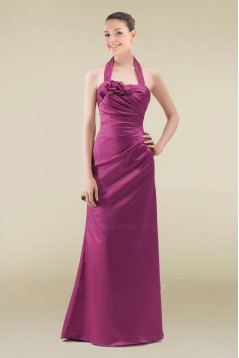 Sheath Halter Long Prom Evening Formal Dresses ED010886