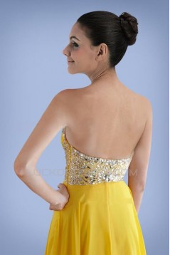 Empire Sweetheart Beaded Long Chiffon Prom Evening Formal Dresses ED010895