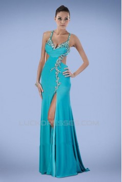 Sexy Beaded Long Chiffon Prom Evening Formal Dresses ED010900