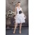 A-Line Halter Short White Prom Evening Formal Dresses ED010930