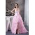 Halter Ruffle Long Pink Prom Evening Formal Dresses ED010933