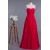 A-Line Sweetheart Long Red Chiffon Prom Evening Formal Dresses ED010953