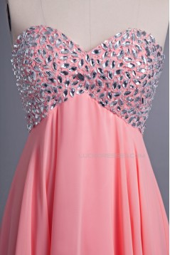 Empire Sweetheart Beaded Long Chiffon Prom Evening Formal Dresses Maternity Evening Dresses ED010955