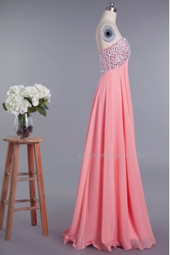 Empire Sweetheart Beaded Long Chiffon Prom Evening Formal Dresses Maternity Evening Dresses ED010955