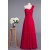 A-Line One-Shoulder Long Chiffon Prom Evening Formal Dresses Bridesmaid Dresses ED010957
