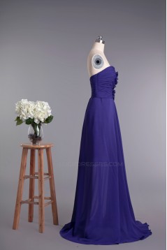 A-Line Sweetheart Split-Front Beaded Lace and Chiffon Prom Evening Formal Dresses ED010963