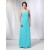 A-Line Sweetheart Long Blue Chiffon Prom Evening Formal Dresses Bridesmaid Dresses ED010984