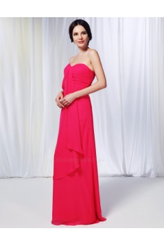 A-Line Sweetheart Long Chiffon Prom Evening Formal Dresses ED010985