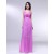 A-Line V-Neck Spaghetti Strap Long Chiffon Prom Evening Formal Dresses ED010995