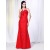 Trumpet/Mermaid Spaghetti Strap Long Red Prom Evening Bridesmaid Dresses ED010999