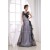A-Line Handmade Flowers Floor-Length V-Neck Evening Mother of the Bride Dresses 02020021