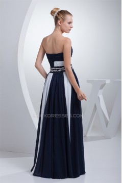 A-Line Sleeveless Beading Floor-Length Soft Sweetheart Prom/Formal Evening Dresses 02020031
