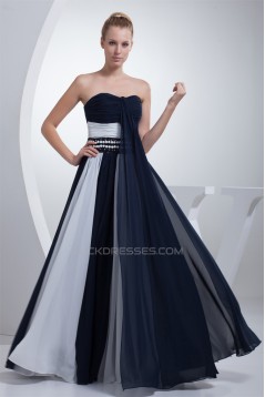 A-Line Sleeveless Beading Floor-Length Soft Sweetheart Prom/Formal Evening Dresses 02020031
