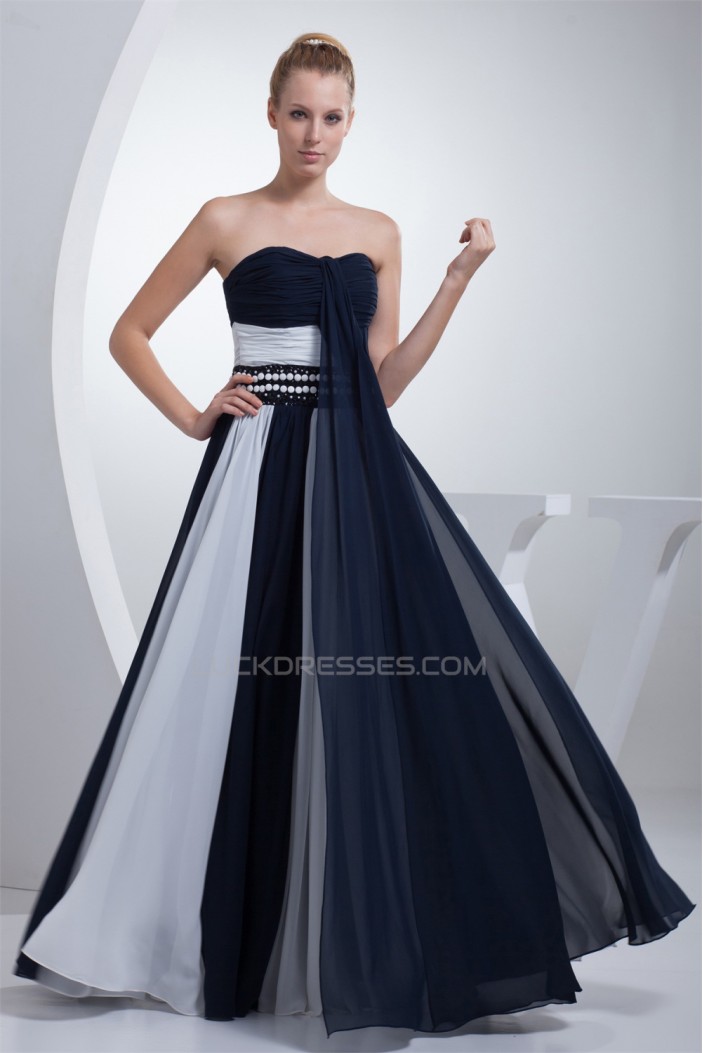 A-Line Sleeveless Beading Floor-Length Soft Sweetheart Prom/Formal Evening Dresses 02020031