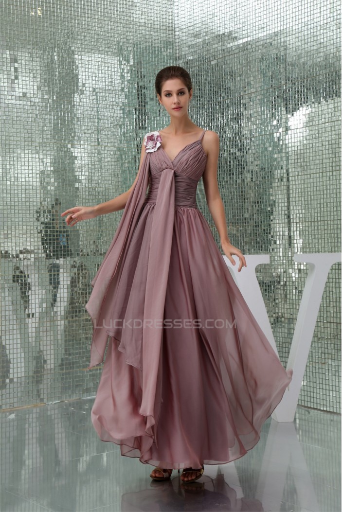 A-Line Chiffon Ruffles Long Prom/Formal Evening Dresses 02020053