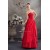 Beading A-Line Strapless Floor-Length Taffeta Long Red Prom/Formal Evening Dresses 02020068