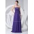 A-Line Beading Chiffon Strapless Long Purple Evening Formal Mother of the Bride Dresses 02020073