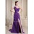 Beading One-Shoulder Long Purple Chiffon Prom/Formal Evening Dresses 02020080