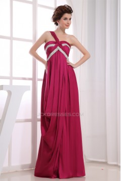Beading Empire One-Shoulder Long Prom/Formal Evening Dresses Maternity Evening Dresses 02020082