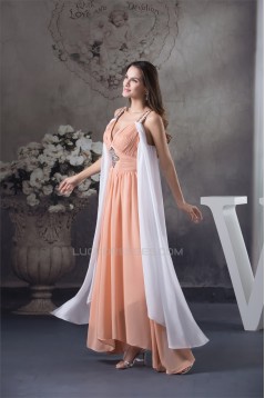 Beading Sleeveless Asymmetrical Straps A-Line Prom/Formal Evening Dresses 02020090