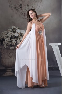 Beading Sleeveless Asymmetrical Straps A-Line Prom/Formal Evening Dresses 02020090