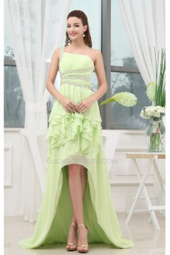 Affordable High Low Beading Sleeveless Chiffon Prom/Formal Evening Dresses 02020092