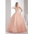 Ball Gown Beading Sleeveless Strapless Satin Organza Long Prom Formal Dresses 02020095