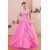 A-Line Strapless Long Pink Prom Evening Party Dresses 02021000