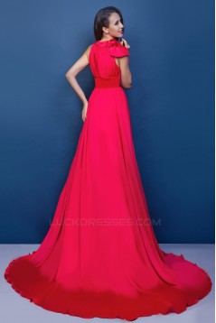 A-Line Long Red Prom Evening Party Dresses 02021004