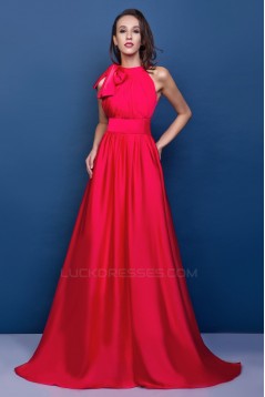 A-Line Long Red Prom Evening Party Dresses 02021004