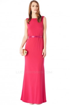 Sheath/Column Long Chiffon Prom Evening Party Dresses 02021008