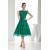 A-Line Beaded Short Green Evening Party Mother of the Bride Dresses 02021023