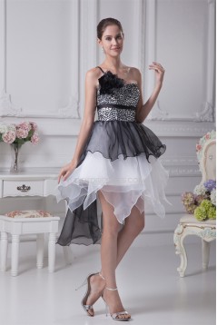 A-Line Sleeveless Short Beaded Prom/Formal Evening Dresses 02021028