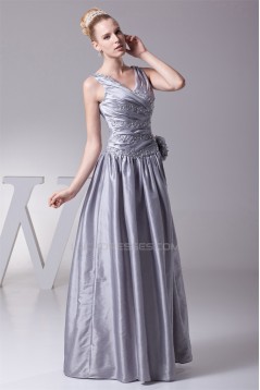 Beading Taffeta Floor-Length Long Prom/Formal Evening Dresses 02020104