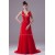 Brush Sweep Train A-Line Beading Deep V-Neck Long Red Prom/Formal Evening Dresses 02020106