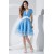 Capped Sleeves Beading A-Line Satin Organza Prom/Formal Evening Dresses 02021064