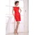 Capped Sleeves Short/Mini Bateau Sheath/Column Evening Party Dresses 02021065