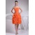 Cascading Ruffles Knee-Length A-Line Chiffon Evening Party Dresses 02021066