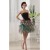 Sleeveless Strapless Satin Tulle A-Line Homecoming Dresses 02021082