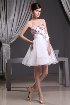 Satin Organza A-Line Strapless Sleeveless Prom/Formal Evening Dresses 02021123