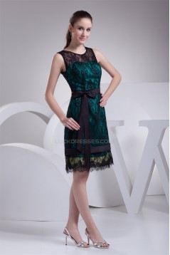 A-Line Scoop Sleeveless Satin Lace Prom/Formal Evening Dresses 02021130