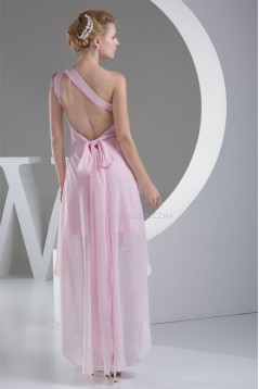 Sheath/Column Chiffon One-Shoulder Prom/Formal Evening Dresses 02021134