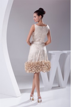 Sheath/Column Lace Silk like Satin Sleeveless Evening Party Dresses 02021137