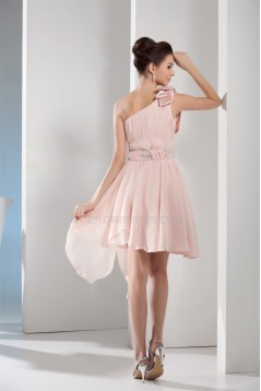 A-Line One-Shoulder Beading Chiffon Prom/Formal Evening Dresses 02021205